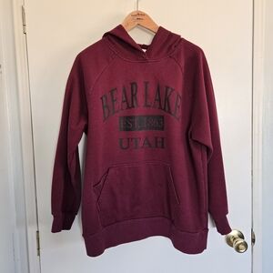 Bear Lake Maroon Hoodie Women's S